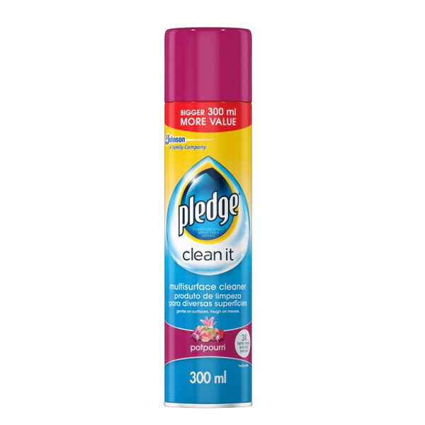 Caprichem products - Pledge Multi Surface Cleaner Potpourri 6x300ml