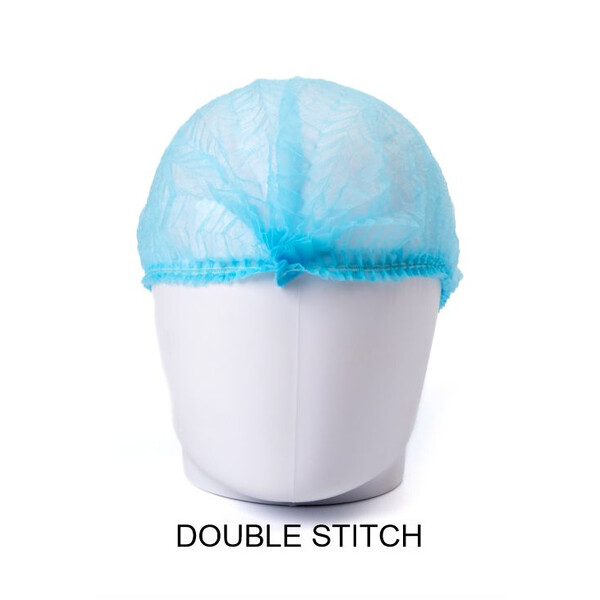 Caprichem products - Disposable Mophead Caps X 100 Double Stitch Blue P/PACK