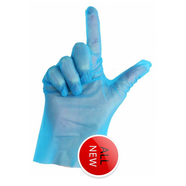 Caprichem products - Tpe Gloves Blue 200 P/pack - Small