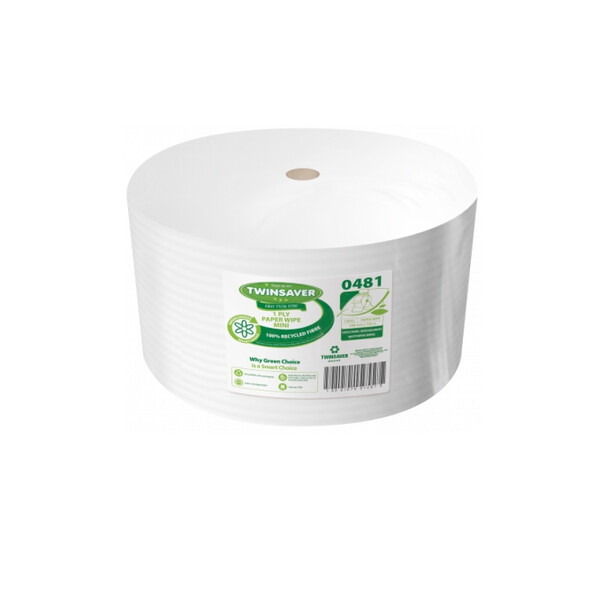 Caprichem products - Twinsaver Impi Towel 1 Ply 210mm X 750m 0481 P/ROLL