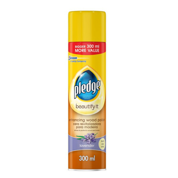 Caprichem products - Pledge Wood Polish Lavender 300ml