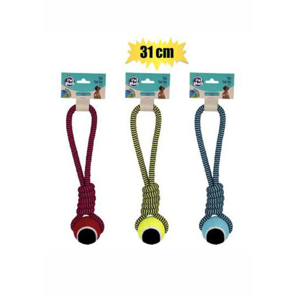 Caprichem products - Pet Dog Tug Toy String Tennis Ball 31cm EACH