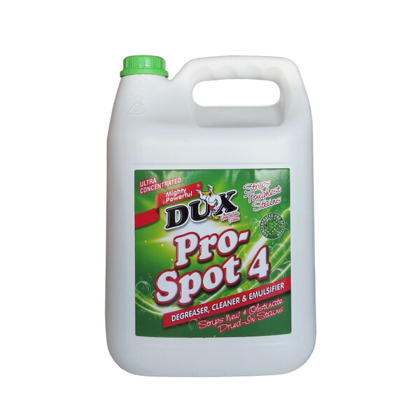 Caprichem products - Dux Pro-spot 4 Degreaser Cleaner & Emulsifier 4x5l