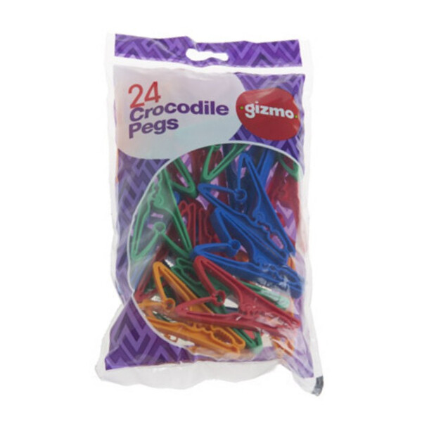 Caprichem products - Crocodile Pegs Assorted - 24 Pack P/PACK