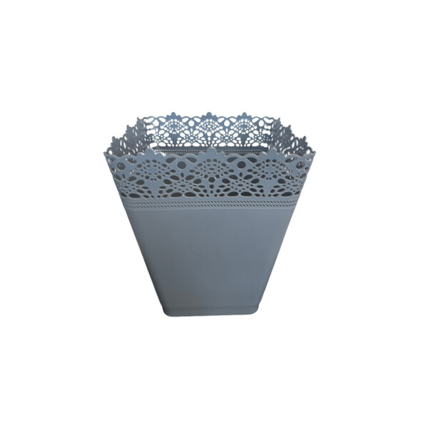 Caprichem products - Patterened Bin Square - Grey EACH