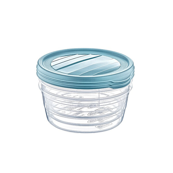 Caprichem products - Round Trend Storage Box 1.1l Set Of 3 P/SET