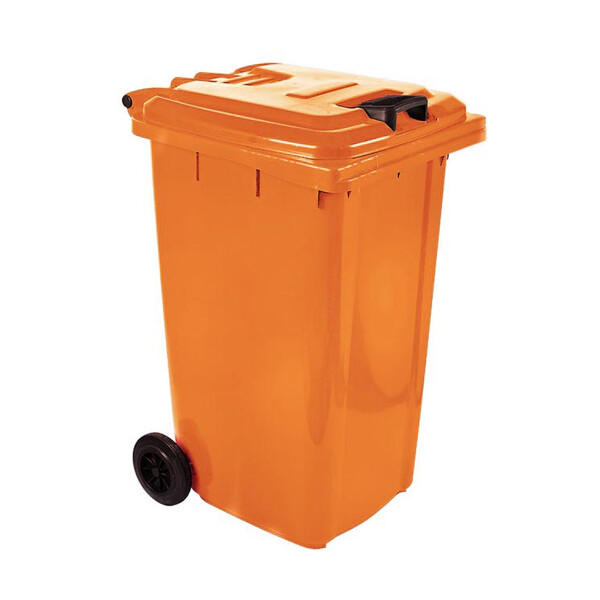 Caprichem products - 240l Wheelie Bin Virgin (non Sabs) - Orange EACH
