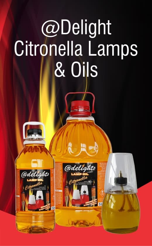 Caprichem Featured products - 2. @Delights Citronella Lamps & Lamp Oils