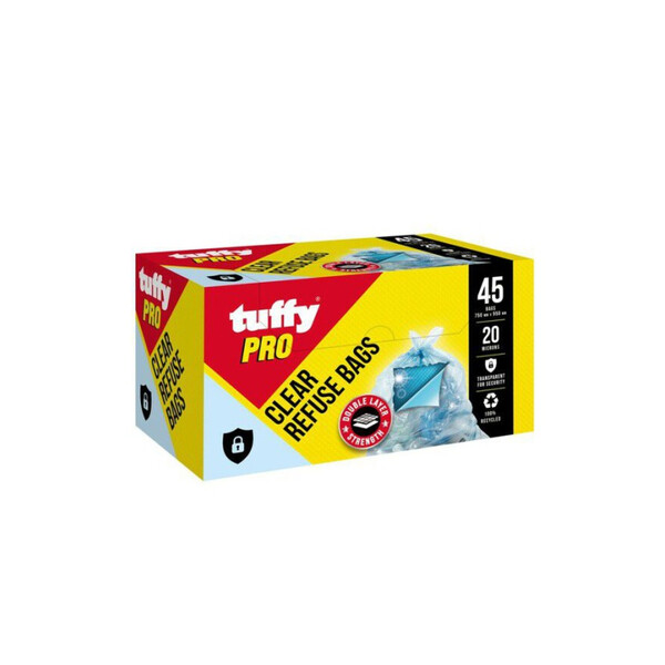 Related Products - Tuffy Clear Refuse Bags - 750 X 950mm - 45 Bags P/PACK