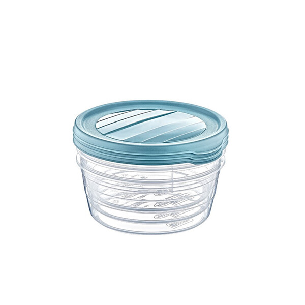 Caprichem products - Round Trend Storage Box 700ml Set Of 3 P/SET
