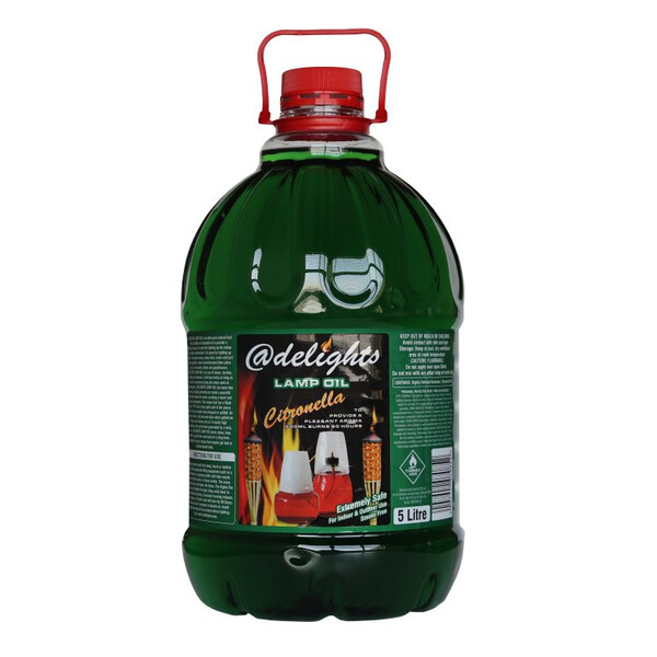 Caprichem products - @delights Lamp Oil Green Citronella 4x5l