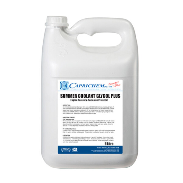 Caprichem - Degrasol Summer Coolant Glycol Plus 5L