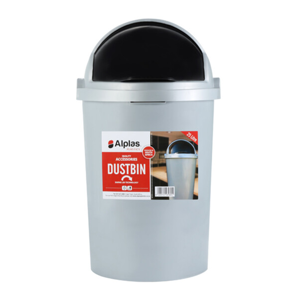 Caprichem products - Dustbin 25l - Silver EACH