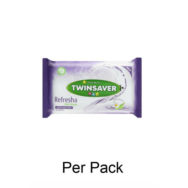 Caprichem products - Twinsaver Refresher Wipes 40 X 200 X 170mm P/PACK
