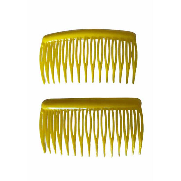 Caprichem products - Side Combs Per Pair - Yellow P/PAIR