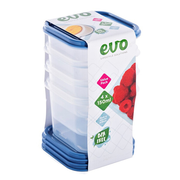 Related Products - Evo 150ml Mini Snack Box 4pc - Assorted P/SET