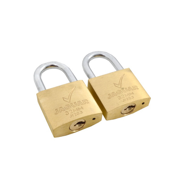 Caprichem products - Padlock 32mm Br 2pac Ka Jaguar Clam EACH