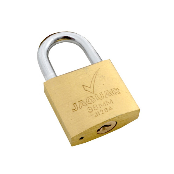 Caprichem products - Jaguar 38mm Brass Padlock Carded EACH