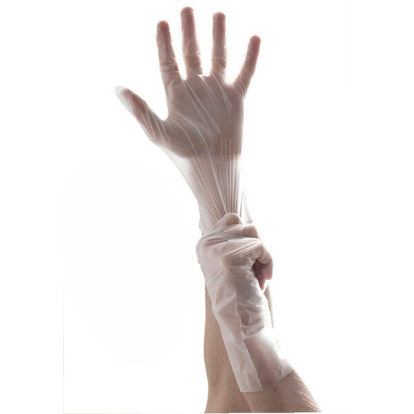 Caprichem products - Tpe Gloves Clear 200 P/pack - Large