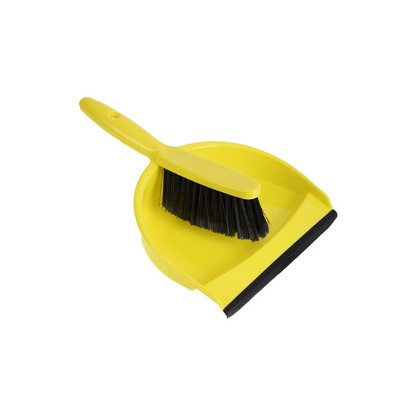 Caprichem products - Dustpan Clip On And Brush Set - Yellow EACH