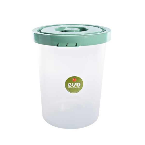 Caprichem products - Evo 8l Storage Container Clear Base - Mint Lid EACH
