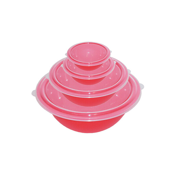 Caprichem products - Bowl Set 1l, 2l, 3.5l And 6l Red EACH