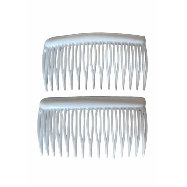 Caprichem products - Side Combs Per Pair - White P/PAIR
