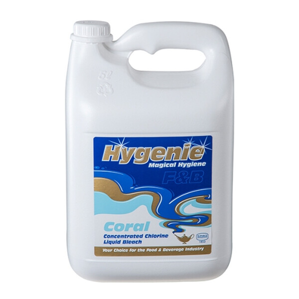 Caprichem products - Hygenie Coral Liquid Bleach 4x5l