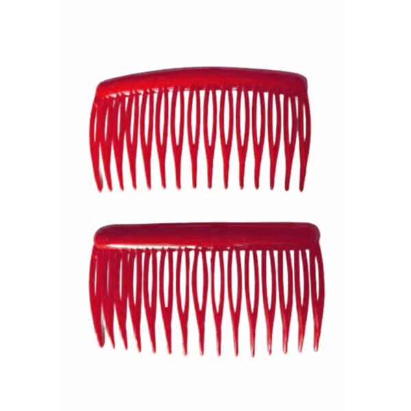Caprichem products - Side Combs Per Pair - Red P/PAIR