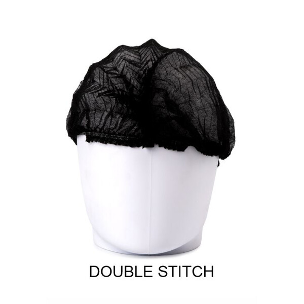 Caprichem products - Disposable Mophead Caps X 100 Double Stitch Black P/PACK