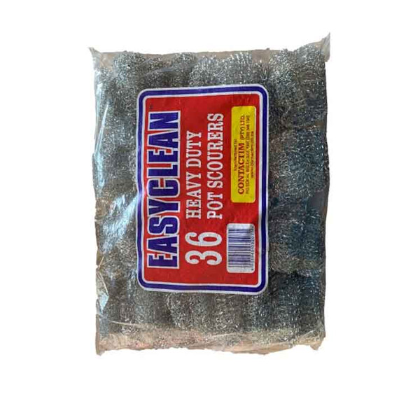 Caprichem products - Easyclean Galvanised Pot Scourers X 36 Per Pack P/PACK