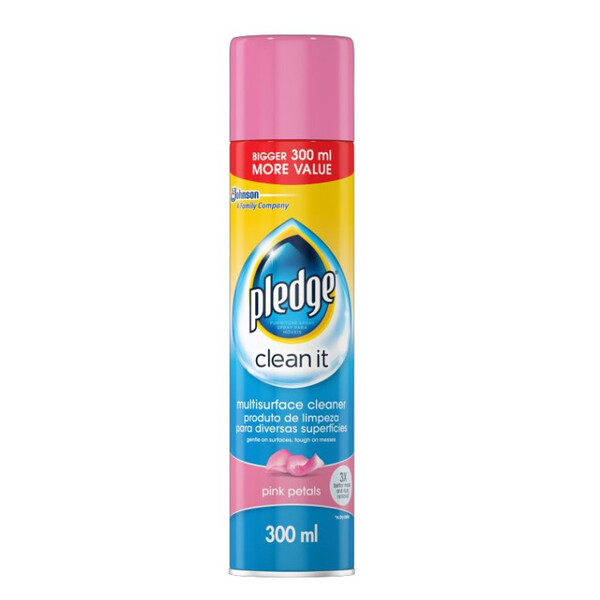 Caprichem products - Pledge Multi Surface Cleaner Pink Petals 6x300ml