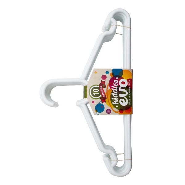 Caprichem products - Evo Kiddies Hanger 10pk - White P/PACK