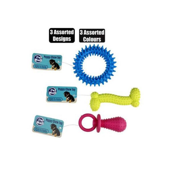 Caprichem products - Pet Toy Puppy Chews Tpr Assorted EACH