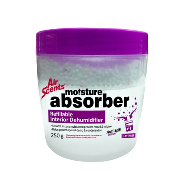 Caprichem products - Refillable Interior Dehumidifier - Lavender - 250g