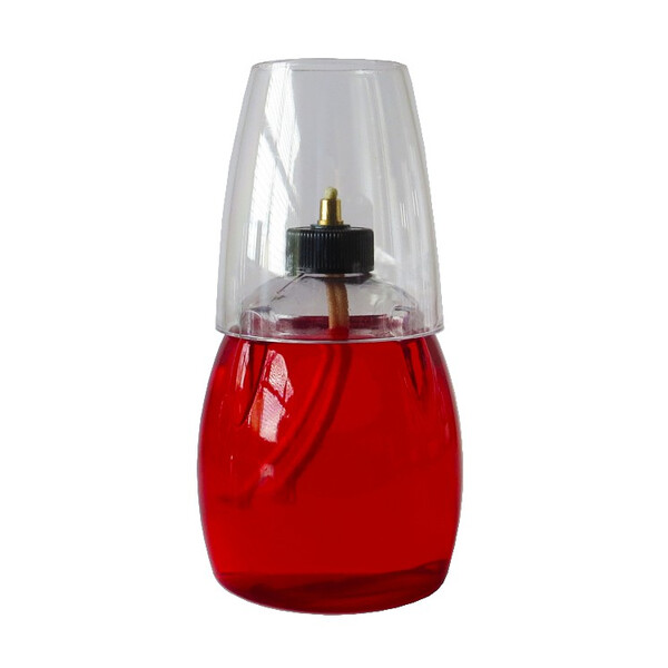 Caprichem products - @delights Tall Lamp Red - Clear Shade 550ML