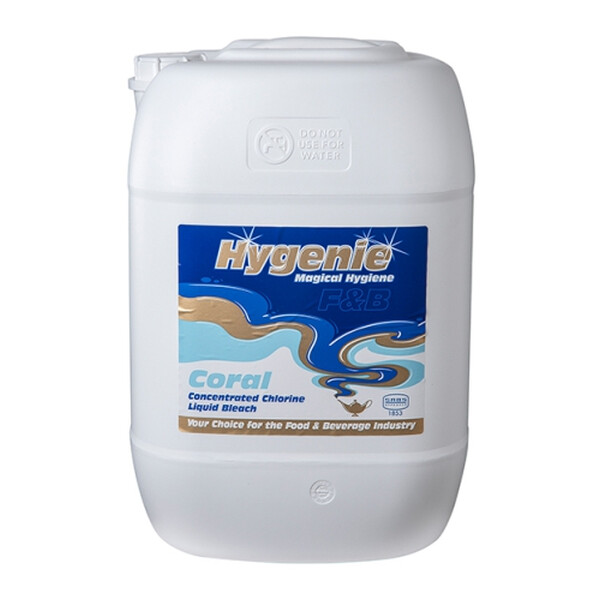 Caprichem products - Hygenie Coral Liquid Bleach 25L