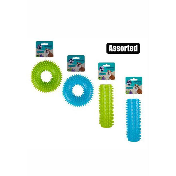 Caprichem products - Pet Dog Toy Ring/stick Tpr Spiked EACH