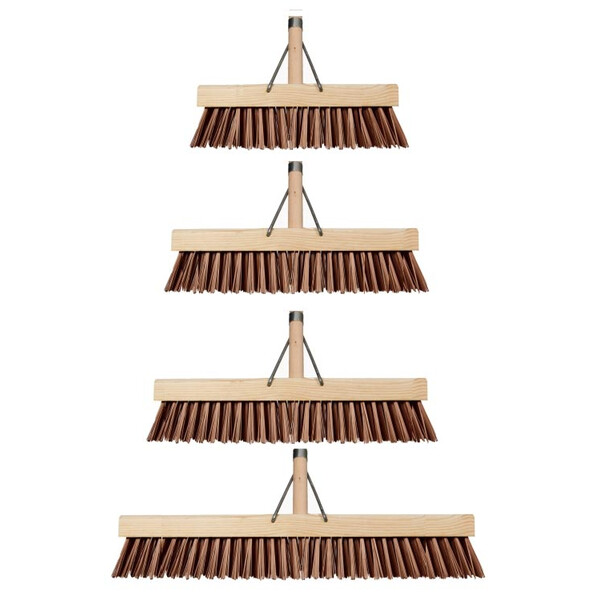 Caprichem products - 380mm Stiff Brown Pvc Platform Broom # EACH