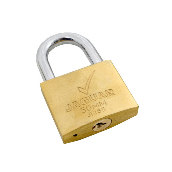 Caprichem products - Jaguar 50mm Brass Padlock Carded EACH