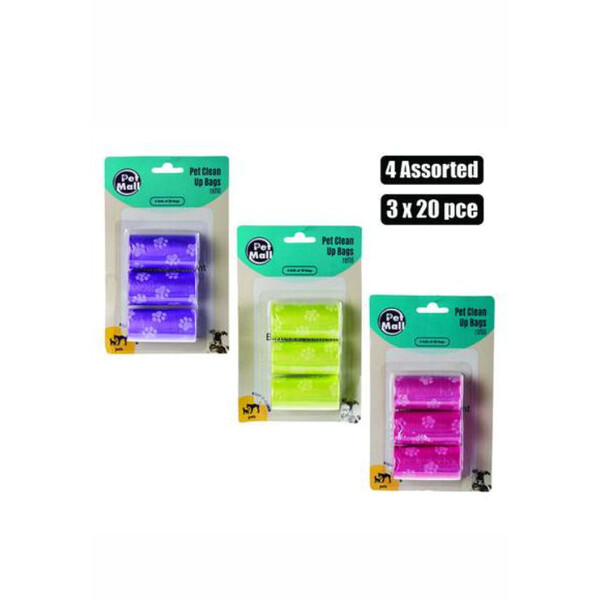 Caprichem products - Pet Dog Clean-up Bags Refill 3x20 Pce EACH