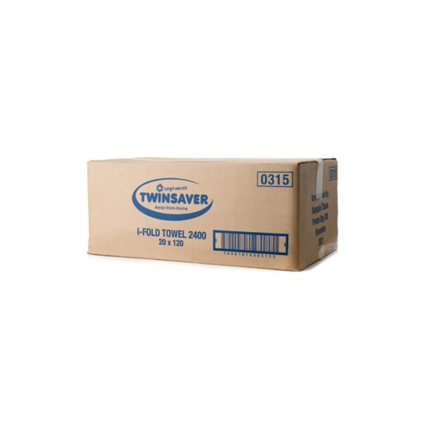 Caprichem products - Twinsaver Interfold Hand Towel 2400 One Ply Np0315 P/BOX