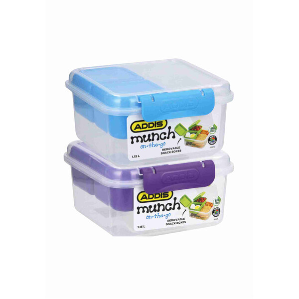 Related Products - Munch Square On Thew Go Lunch Box - 1.15l # EACH