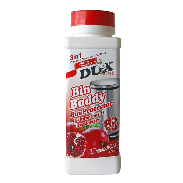 Caprichem products - Dux Bin Buddy Bin Protector Pomegranate 500G