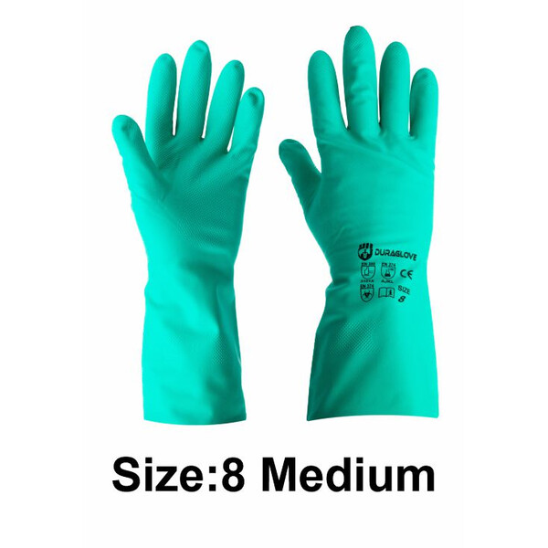 Caprichem products - Green Nitrile Glove - Medium P/PAIR