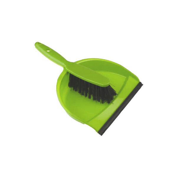 Caprichem products - Dustpan Clip On And Brush Set - Green EACH