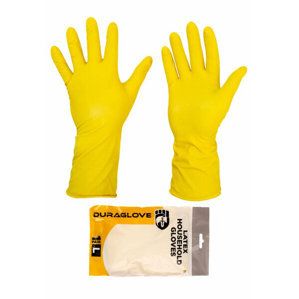 Caprichem products - Yellow Household Glove - Large P/PAIR
