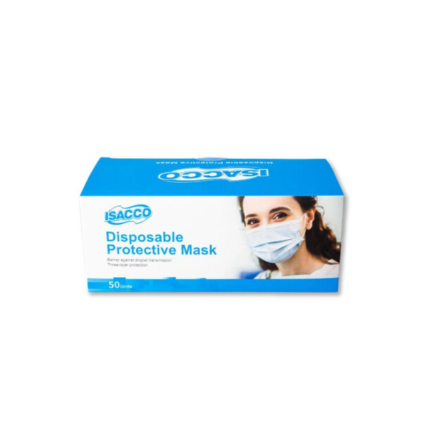 Caprichem products - Disposable Face Mask 3 Ply X 50 Masks Blue P/BOX