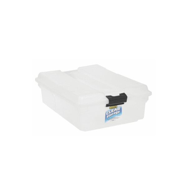 Caprichem products - Clear Storage Bin 26l Clear Lid # EACH