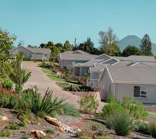 Groenkloof Glen offers beautiful views of the mountains and surrounding farms.